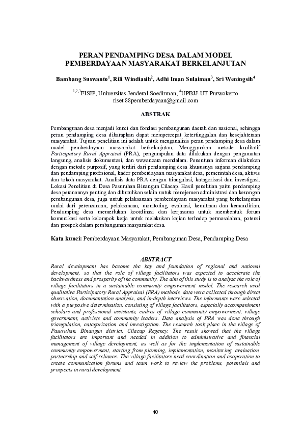 Peran Pendamping Desa Cerdas dalam Pengembangan Ekonomi Lokal