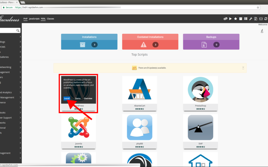 Menginstal Aplikasi Web dengan Mudah Menggunakan Softaculous di cPanel
